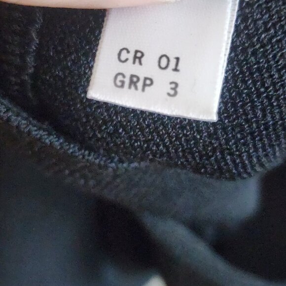 St John Evening Dress Womens 6 Black Halter Beaded Detail Wool Blend Made USA - Picture 14 of 16